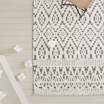Zelbio wollen vloerkleed 140x200 cm - White-black - Linie Design