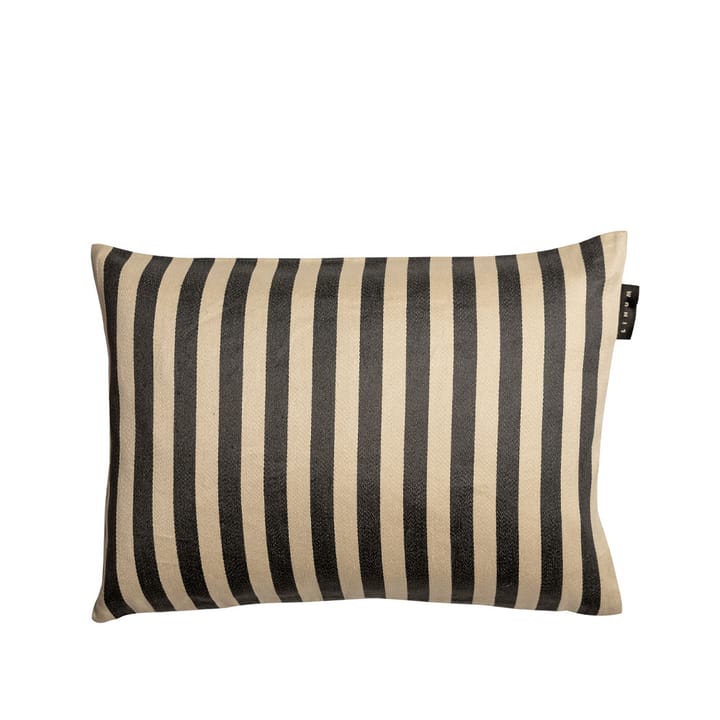 Amalfi kussenhoes 35x50 cm - dark charcoal grey - Linum