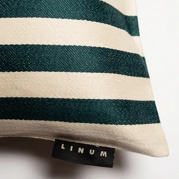 Amalfi kussenhoes 35x50 cm - Diep smaragdgroen - Linum