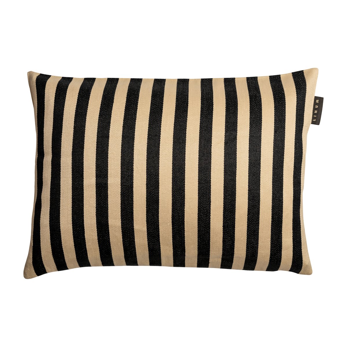 Linum Amalfi kussenhoes 35x50 cm Zwart | Scandinavisch Interieur | Kussenhoezen | Zwart