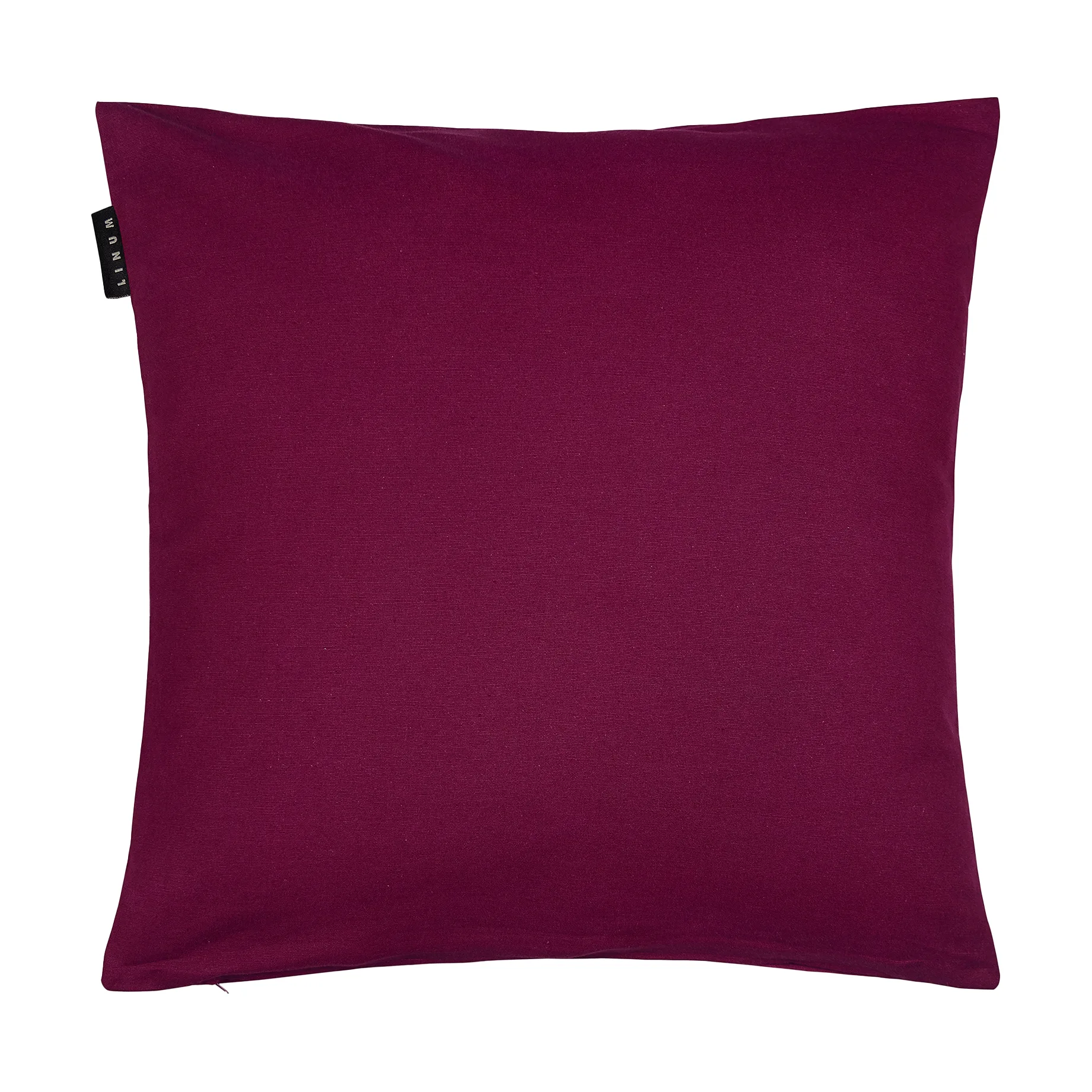 Annabell kussenhoes 50x50 cm, Bourgondisch rood Linum