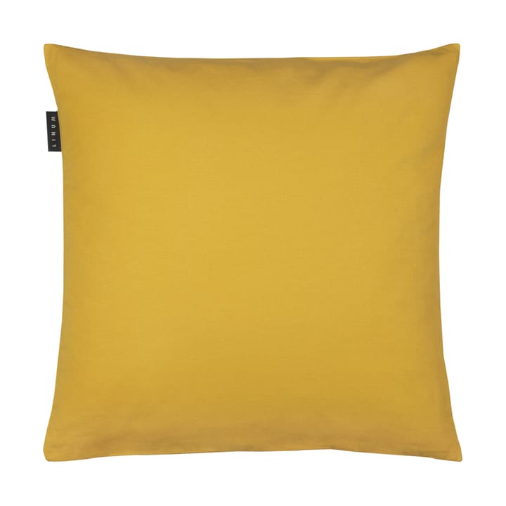 Annabell kussenhoes 50x50 cm - Mosterdgeel - Linum