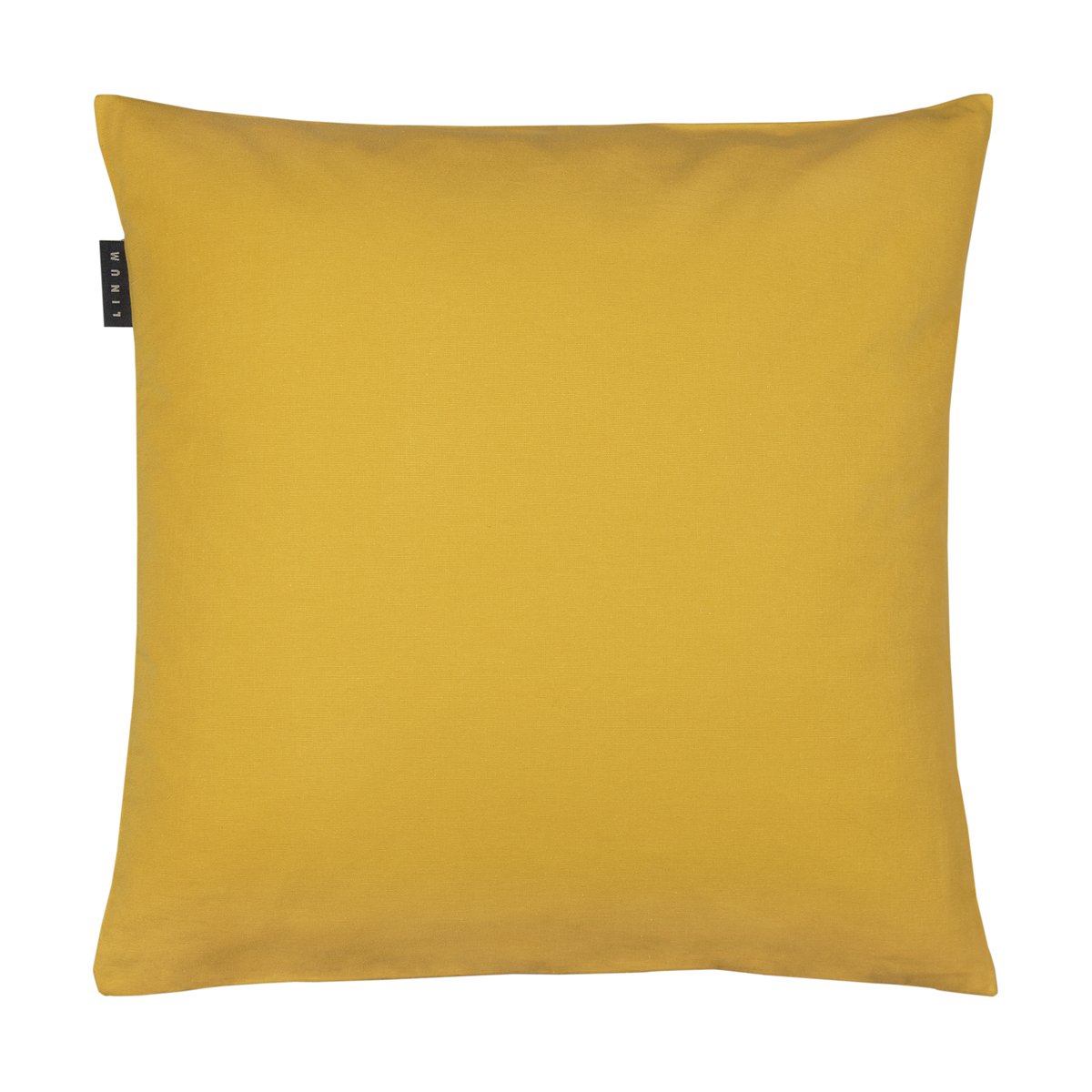 Linum Annabell kussenhoes 50x50 cm Mosterdgeel | Scandinavisch Interieur | Kussenhoezen | Geel