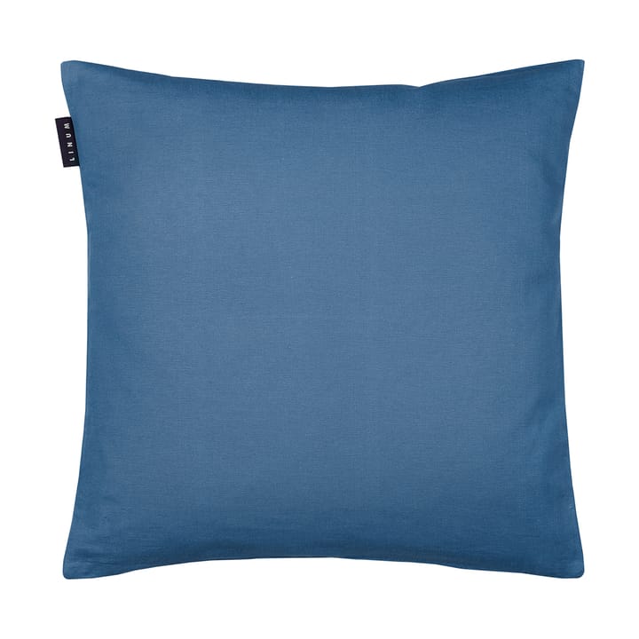 Annabell kussensloop 40x40 cm - Diepzeeblauw - Linum