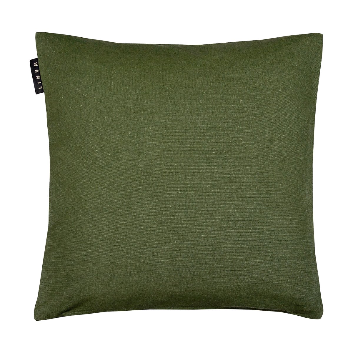 Linum Annabell kussensloop 40x40 cm Donker olijfgroen