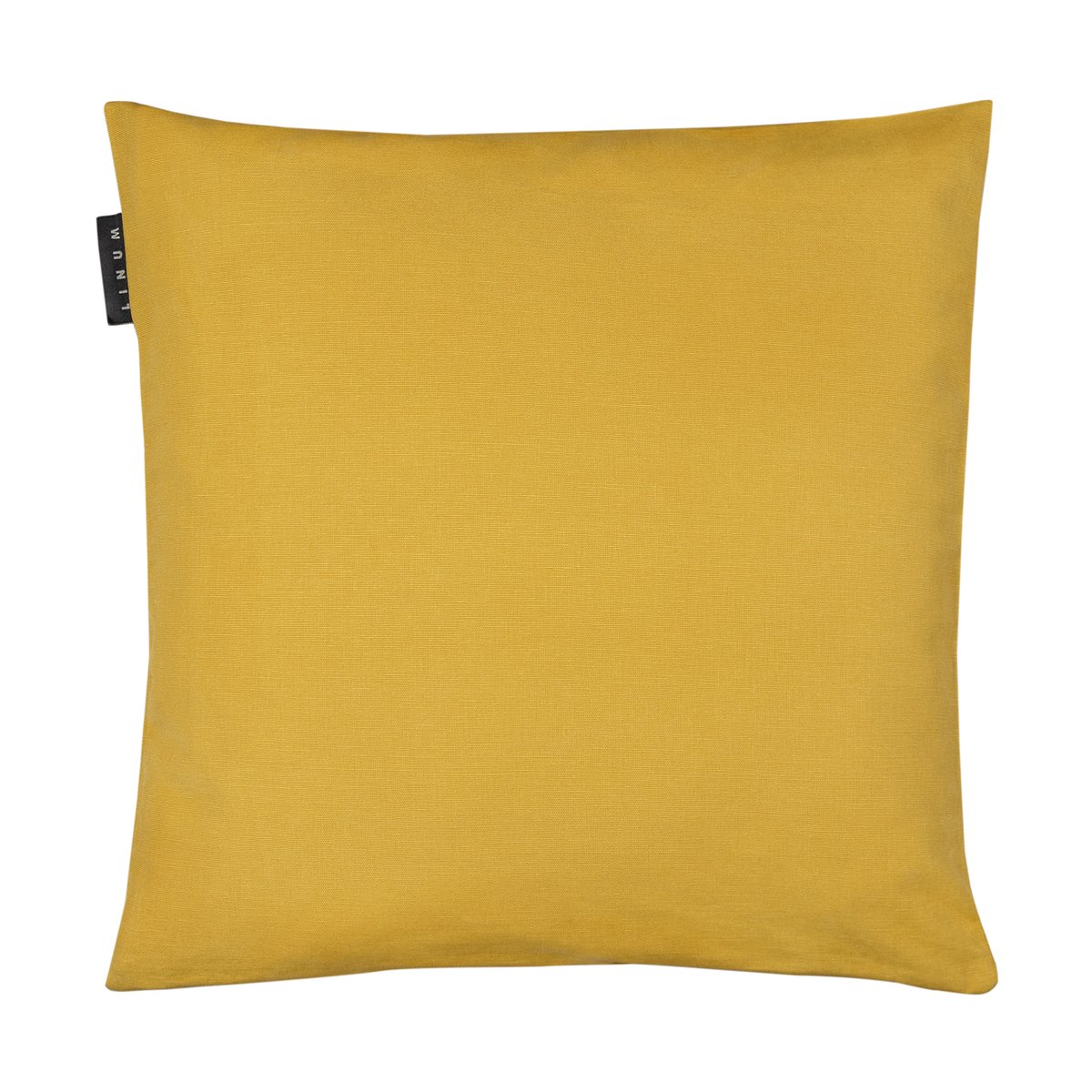 Linum Annabell kussensloop 40x40 cm Mosterdgeel | Scandinavisch Interieur | Kussenhoezen | Geel