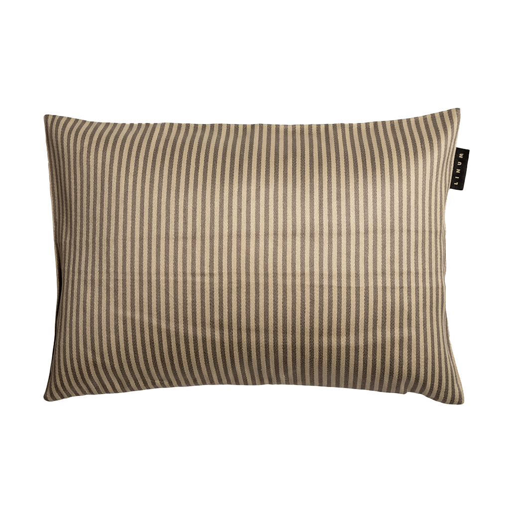 Linum Calcio kussensloop 35x50 cm Antraciet bruin | Scandinavisch Interieur | Kussenhoezen | Bruin