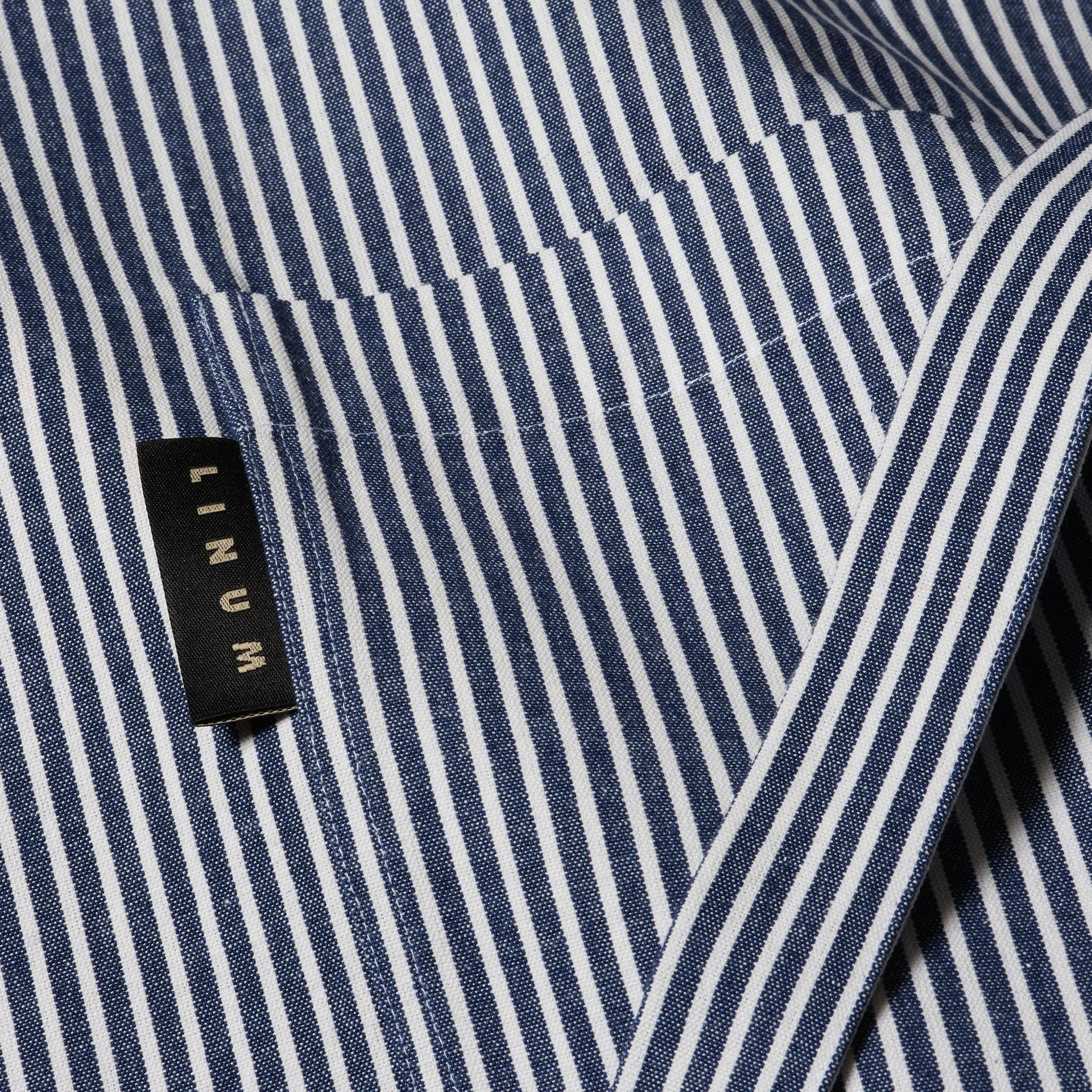 Emma schort, Indigoblauw Linum