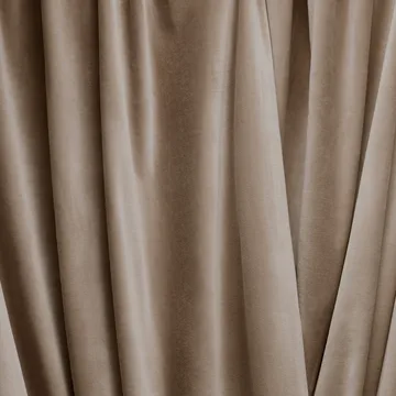 Paolo gordijn met plooirand - Molbruin - Linum