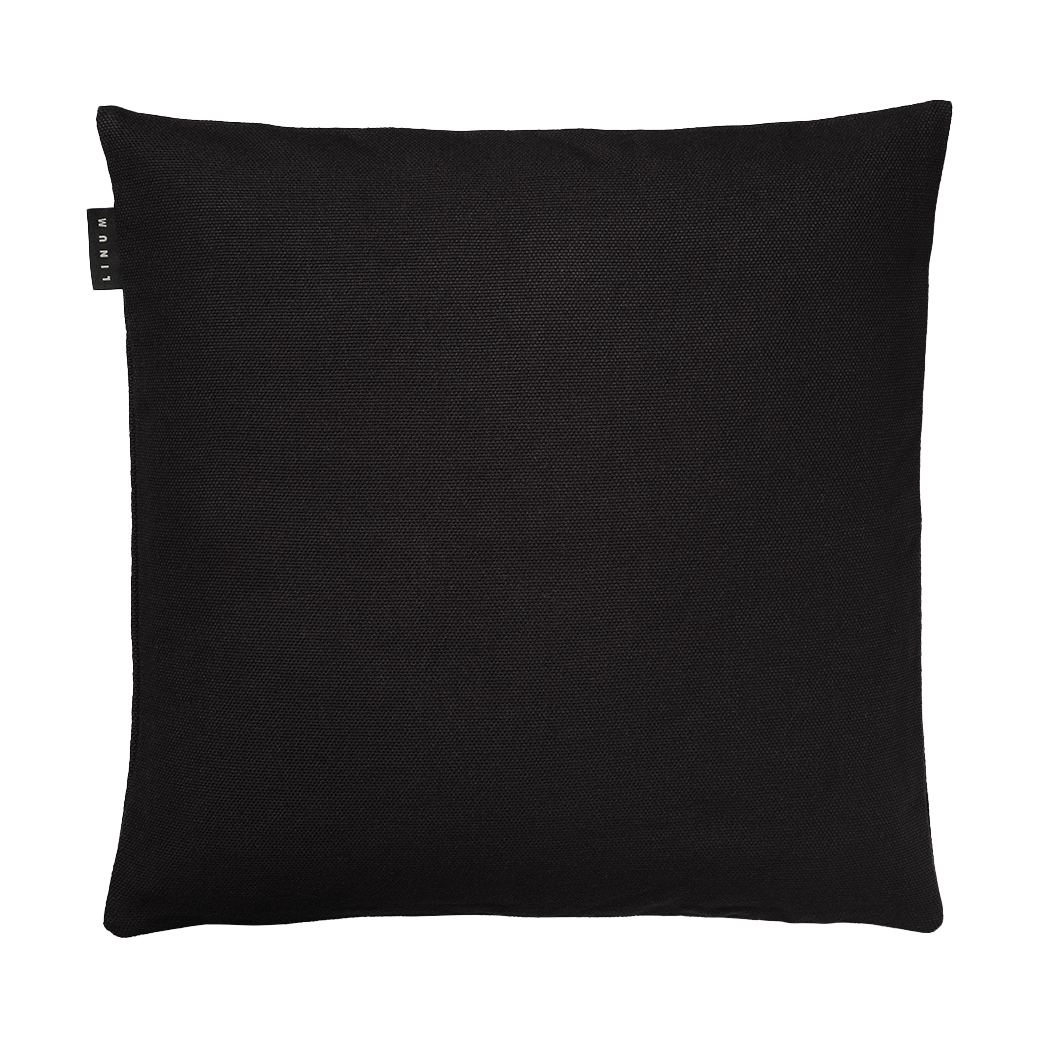 Linum Pepper kussenhoes 50x50 cm Zwart | Scandinavisch Interieur | Kussenhoezen | Zwart