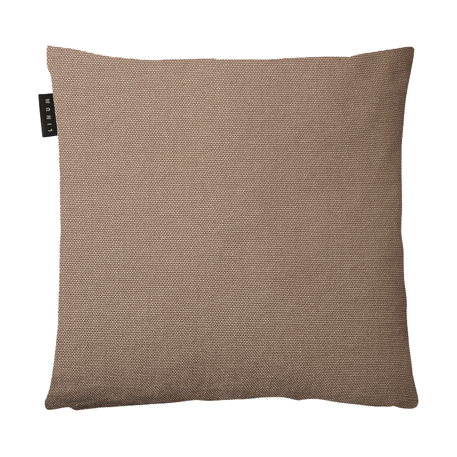 Linum Pepper kussensloop 40x40 cm Antraciet bruin | Scandinavisch Interieur | Kussenhoezen | Bruin