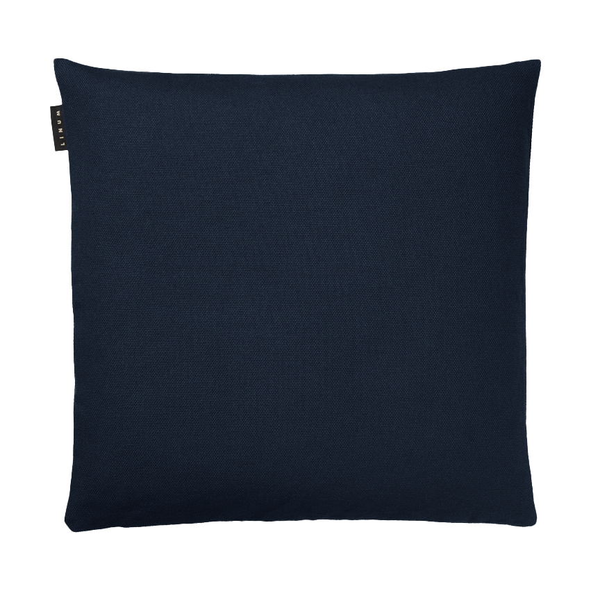 Linum Pepper kussensloop 40x40 cm Donker marineblauw