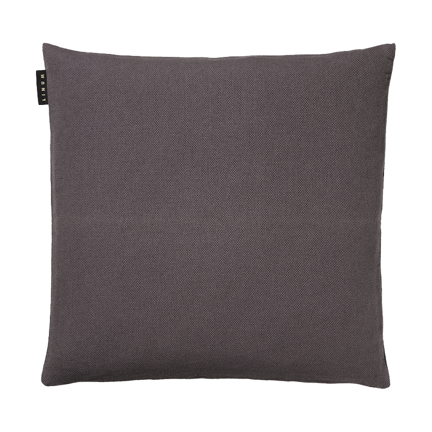 Linum Pepper kussensloop 40x40 cm Granietgrijs | Scandinavisch Interieur | Kussenhoezen | Grijs