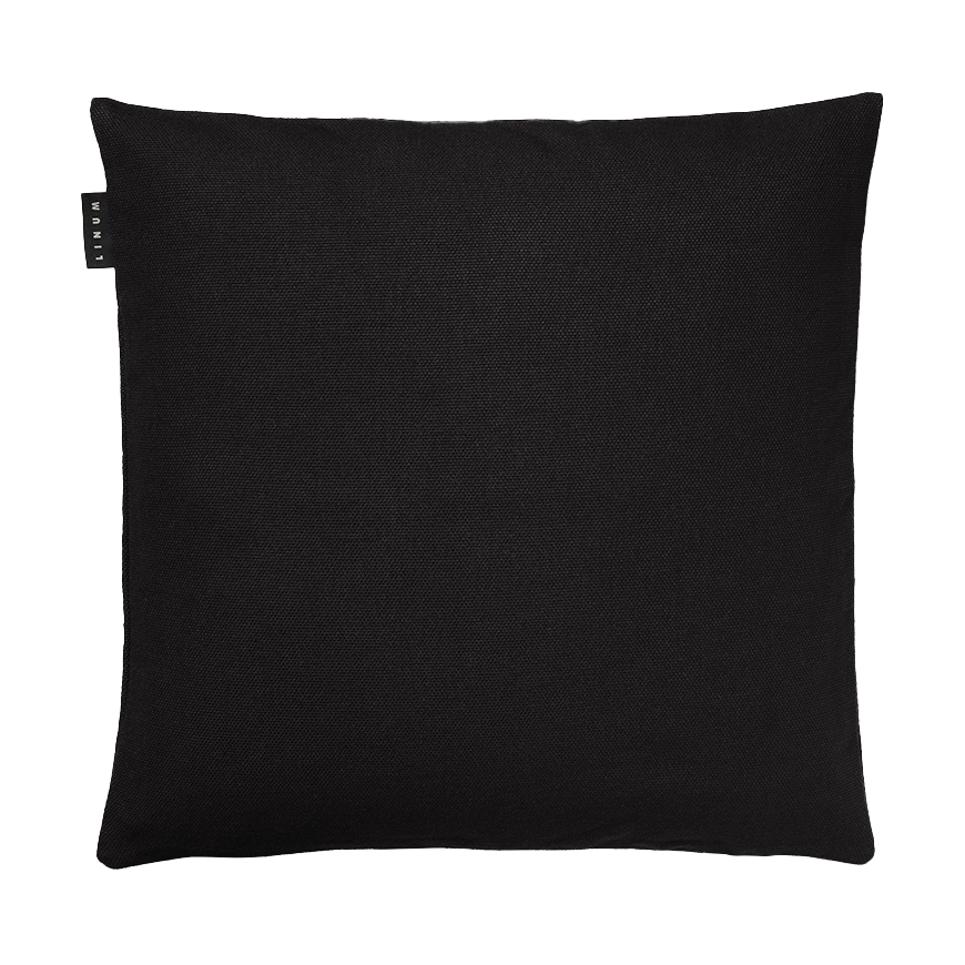 Linum Pepper kussensloop 40x40 cm Zwart | Scandinavisch Interieur | Kussenhoezen | Zwart
