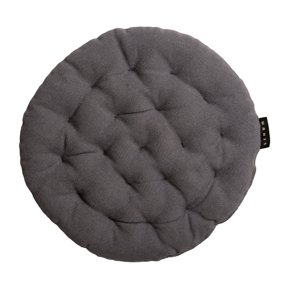 Linum Pepper stoelkussen o37 cm Granietgrijs | Scandinavisch Interieur | Stoelkussens | Grijs