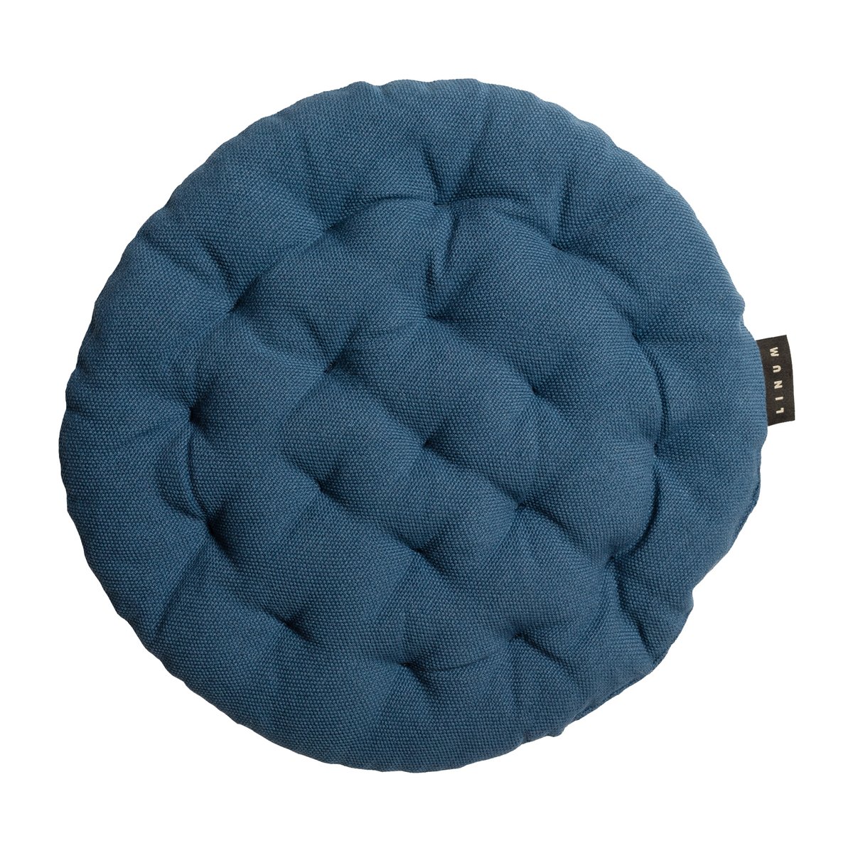 Linum Pepper stoelkussen o37 cm Indigoblauw | Scandinavisch Interieur | Stoelkussens | Blauw