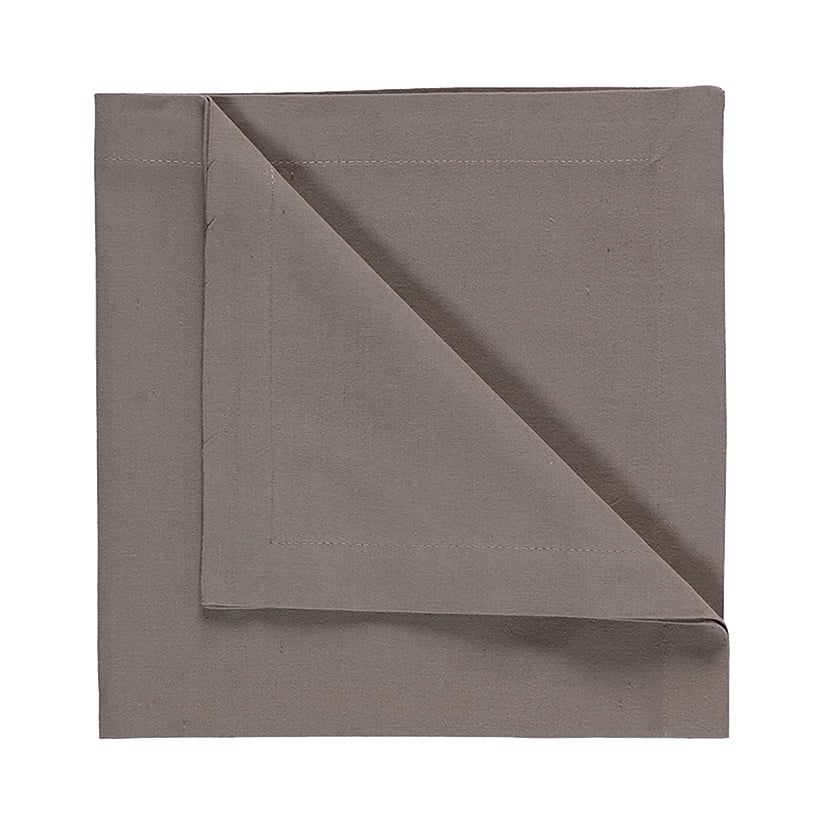 Linum Robert servet 4-pack Grijsbruin | Scandinavisch Interieur | Linnen & katoenen servetten | Bruin
