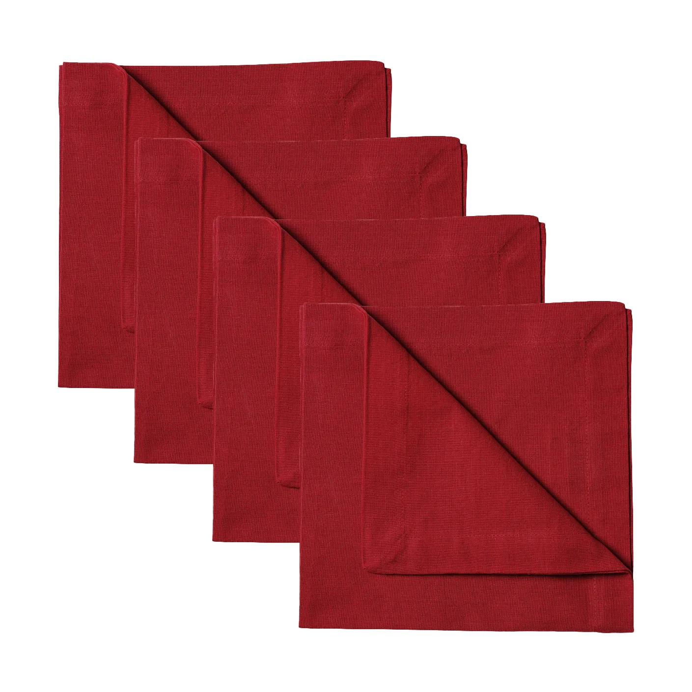 Robert servet 4-pack, Rood Linum