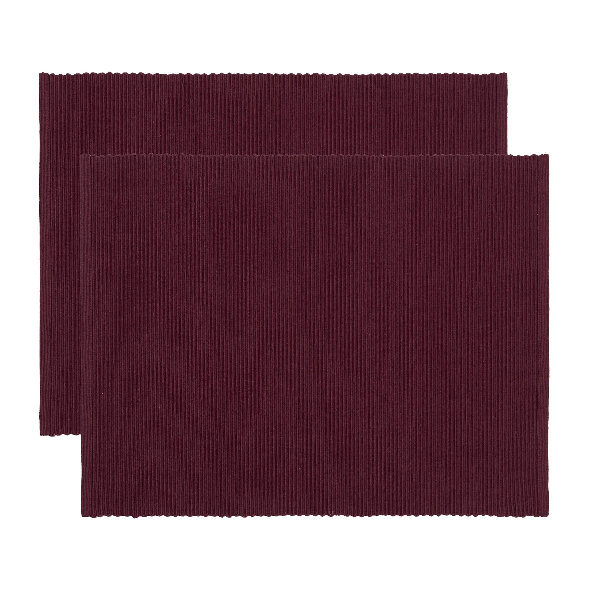 Uni placemat 35x46 cm 2-pack, Bordeauxrood Linum