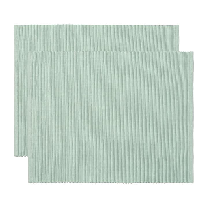 Uni placemat 35x46 cm 2-pack - IJsgroen - Linum