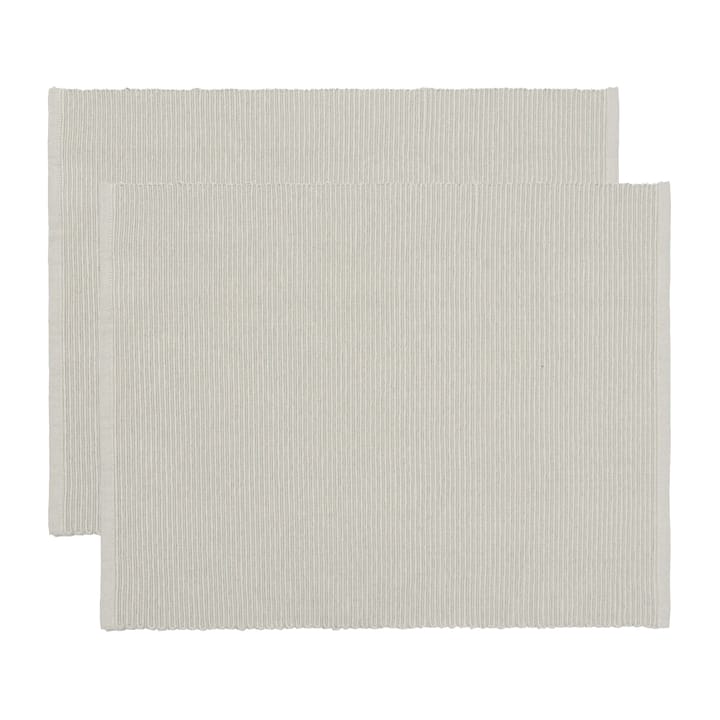 Uni placemat 35x46 cm 2-pack - Lichtgrijs - Linum