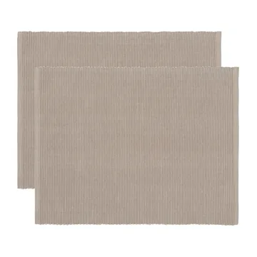 Uni placemat 35x46 cm 2-pack - Molbruin - Linum