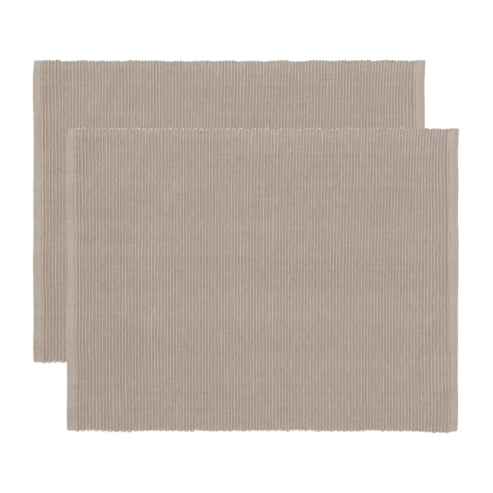 Uni placemat 35x46 cm 2-pack - Molbruin - Linum