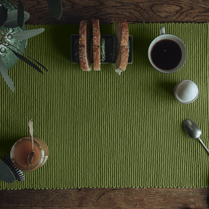 Uni placemat 35x46 cm 2-pack, Mosgroen Linum