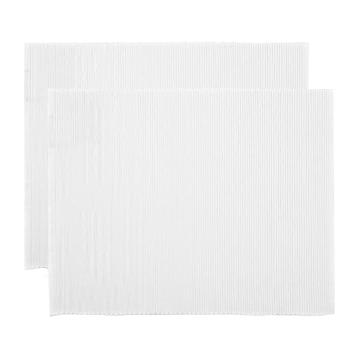 Uni placemat 35x46 cm 2-pack - Wit - Linum