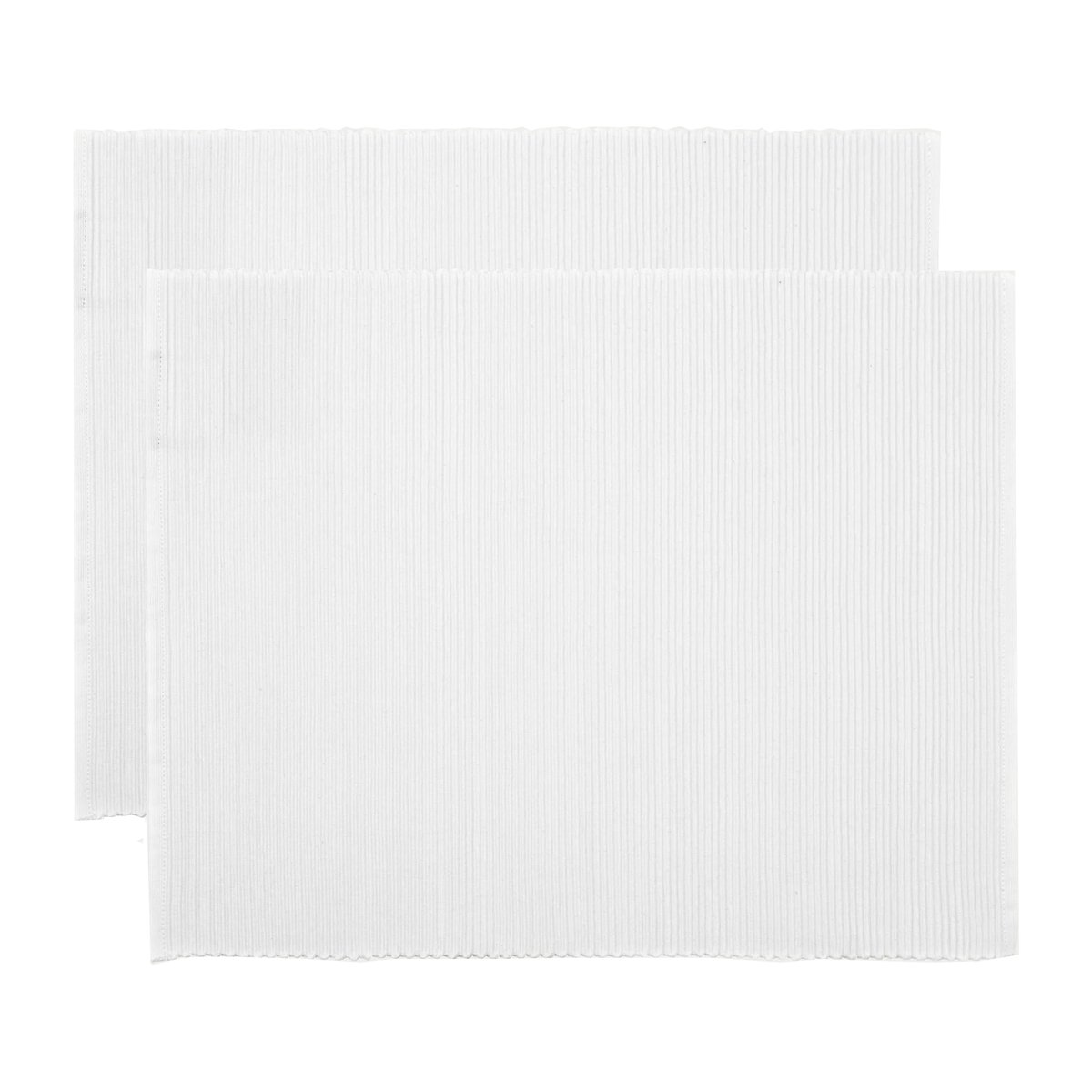 Linum Uni placemat 35x46 cm 2-pack Wit | Scandinavisch Interieur | Placemats | Wit