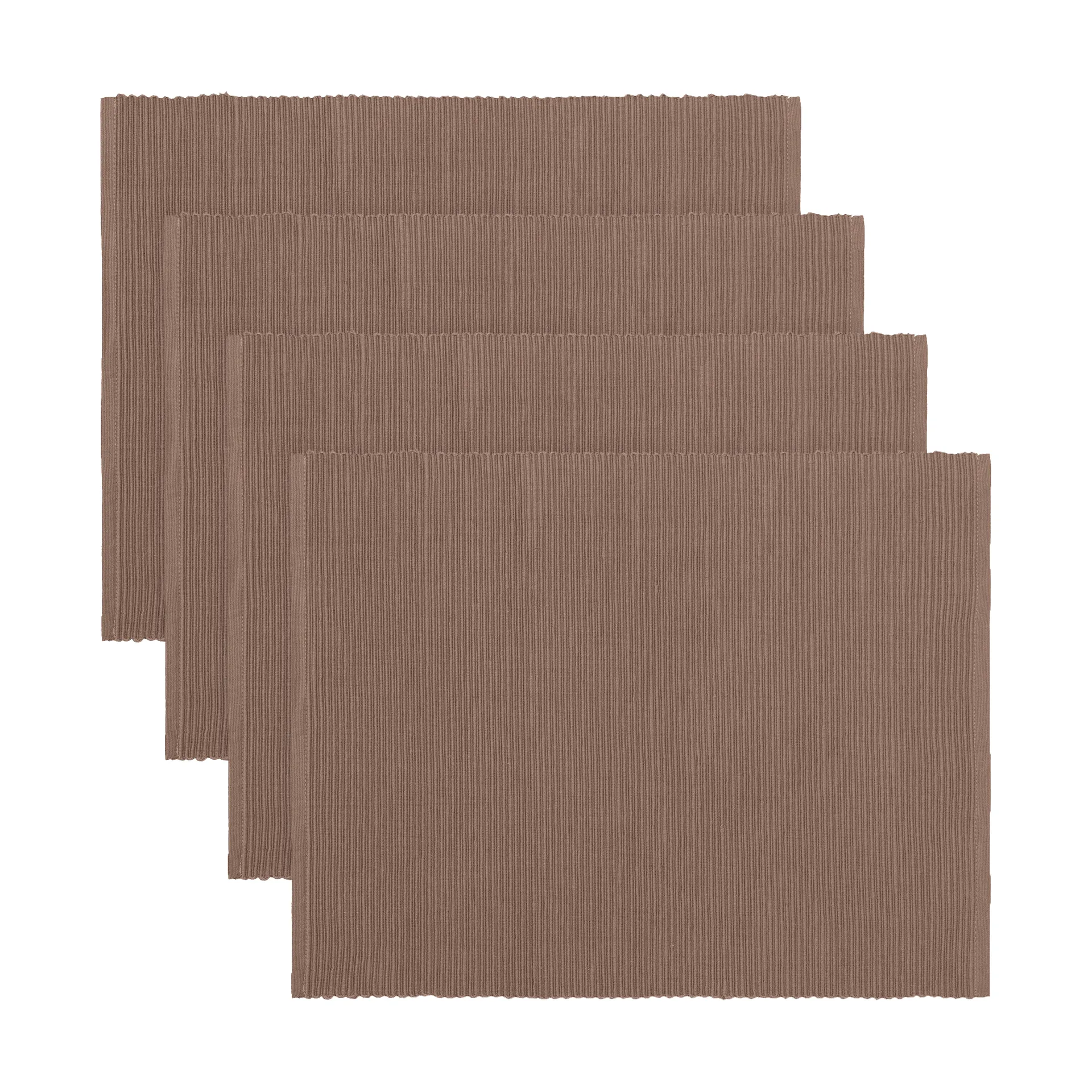 Uni placemat 35x46 cm 4-pack, Bruin grijs Linum