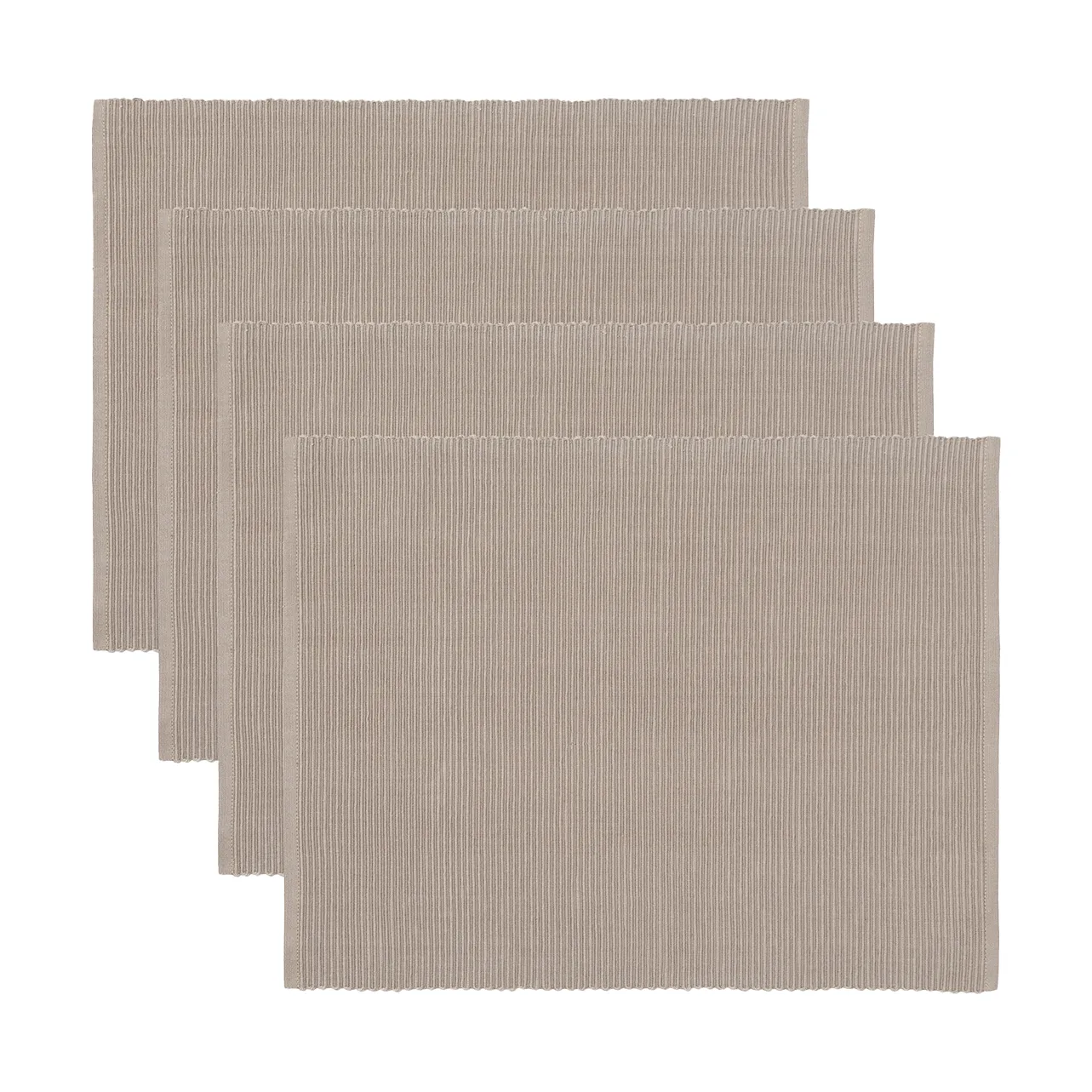 Uni placemat 35x46 cm 4-pack, Bruin grijs Linum