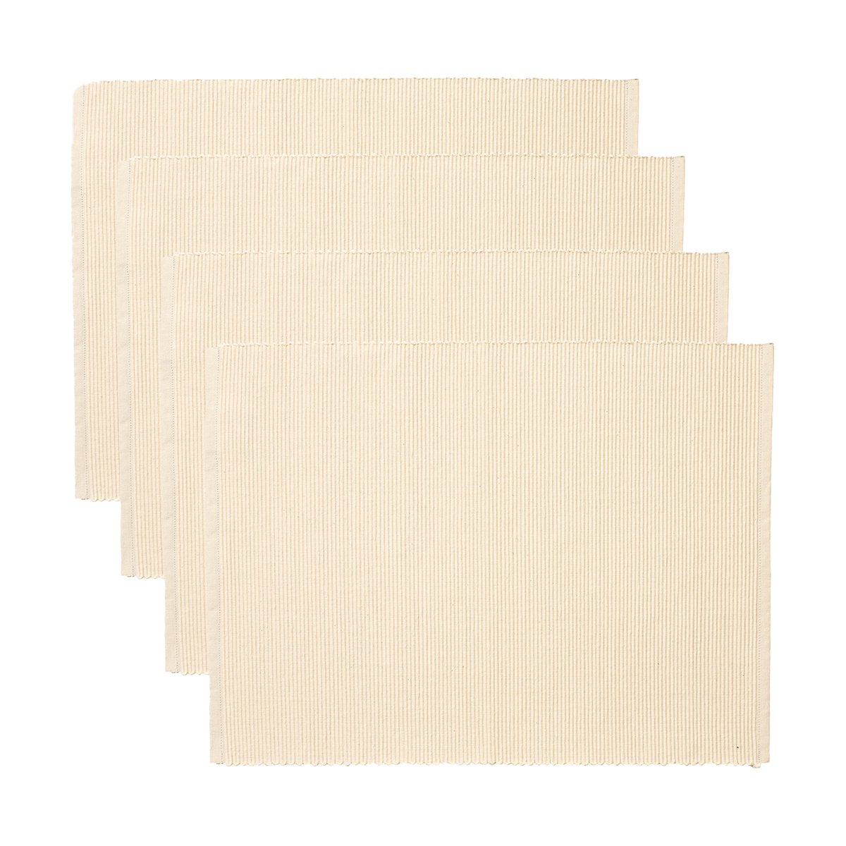 Linum Uni placemat 35x46 cm 4-pack Crèmig beige | Scandinavisch Interieur | Placemats | Beige