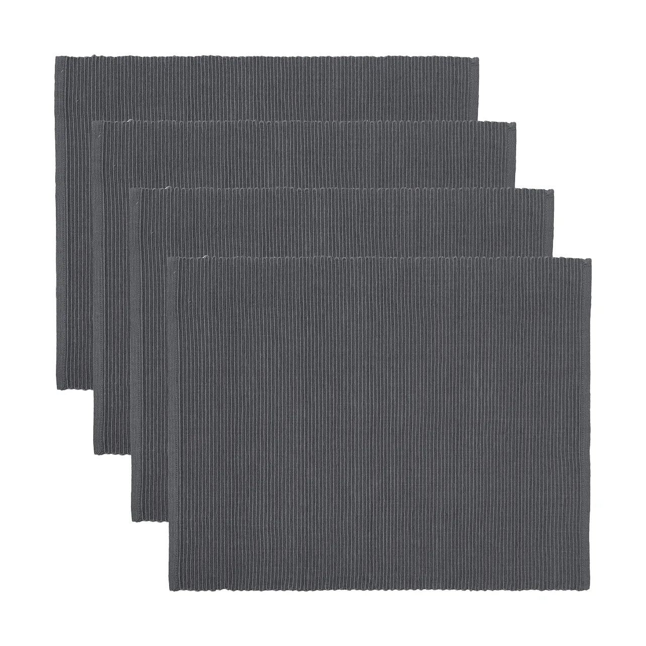 Uni placemat 35x46 cm 4-pack, Granitgrijs Linum