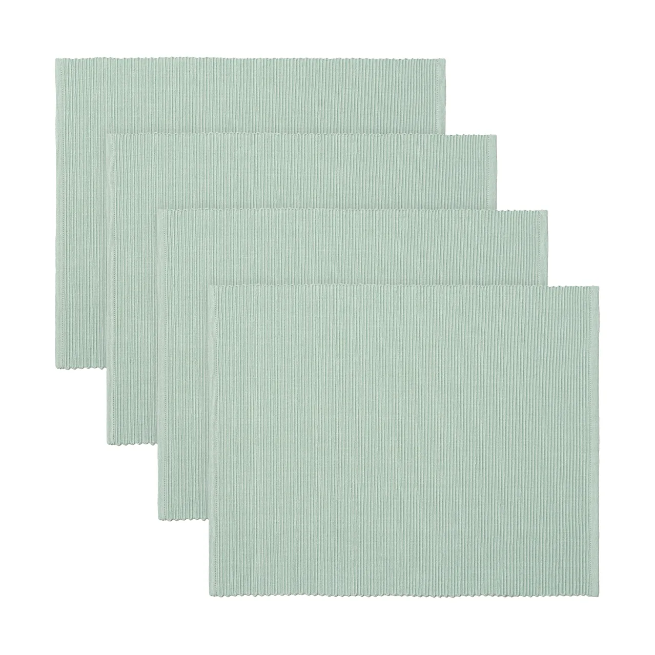 Uni placemat 35x46 cm 4-pack, Licht ijsgroen Linum
