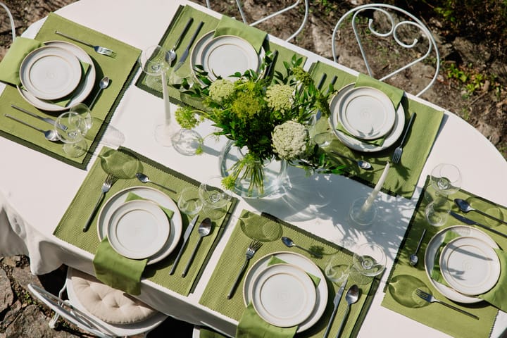 Uni placemat 35x46 cm 4-pack, Mosgroen Linum