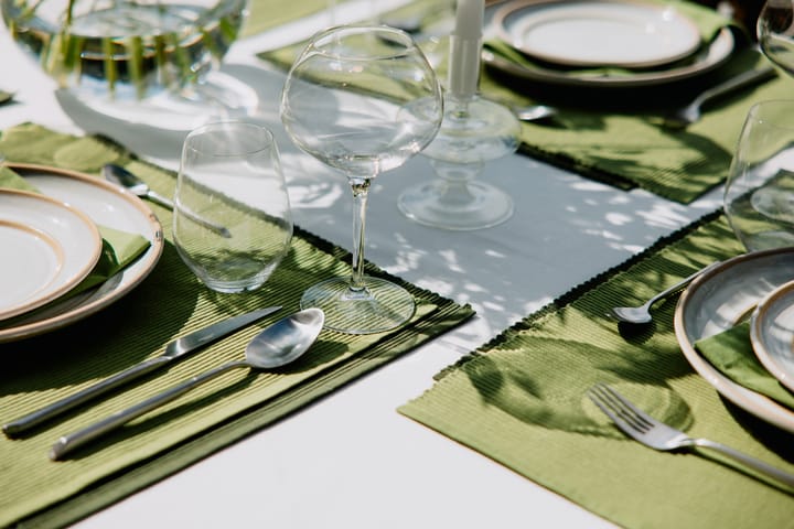 Uni placemat 35x46 cm 4-pack, Mosgroen Linum