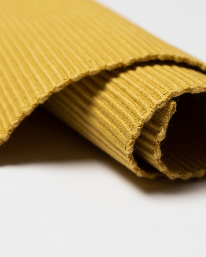 Uni placemat 35x46 cm 4-pack, Mosterdgeel Linum