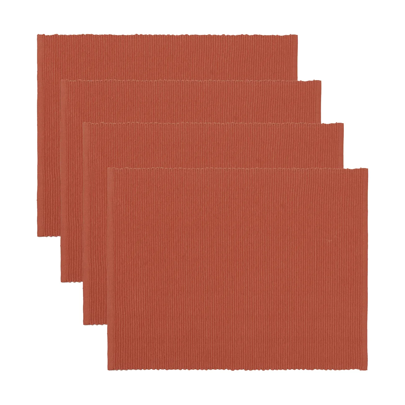 Uni placemat 35x46 cm 4-pack, Roest oranje Linum