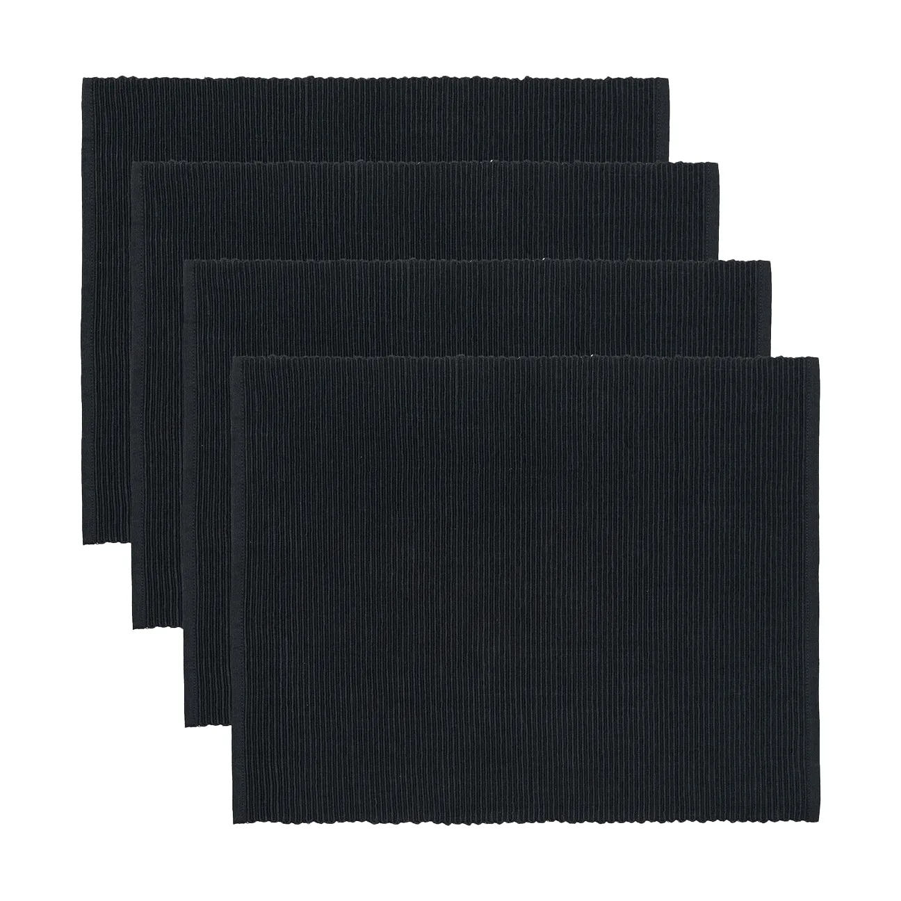Uni placemat 35x46 cm 4-pack, Zwart Linum