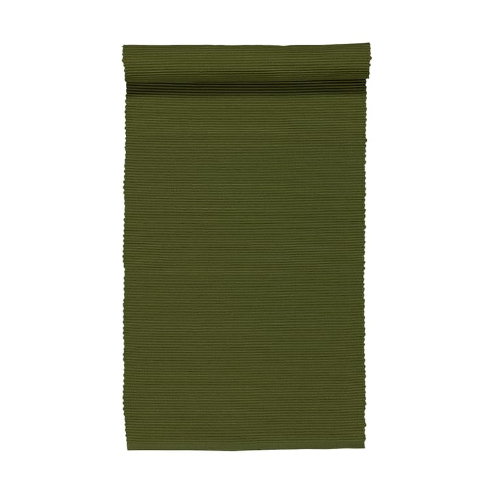 Uni tafelloper 45x150 cm - Donker olijfgroen - Linum