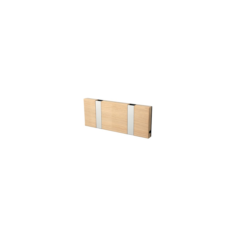 LoCa Knax kapstok 2 haken eikenhout gezeept | Scandinavisch Interieur | Kapstokken & hangrekken | Beige