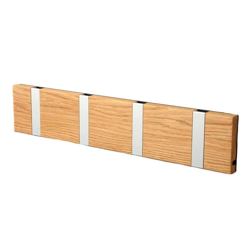Loca Knax kledinghanger 40 cm geolied eiken-grijs | Scandinavisch Interieur | Haken & hangers | Bruin