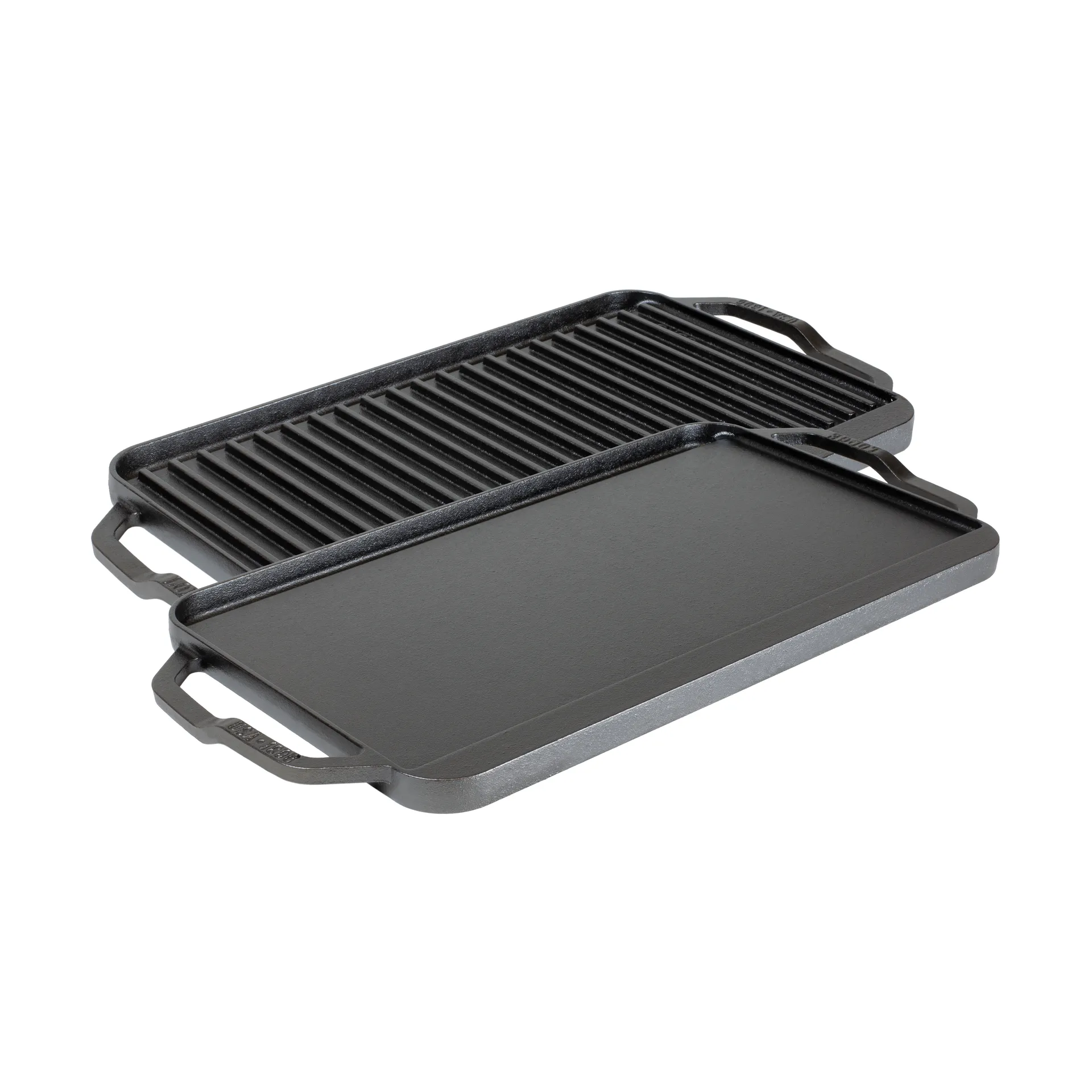 Chef collection omkeerbare bak- en grillplaat, 50x25 cm Lodge