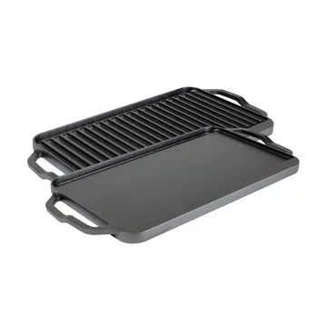 Chef collection omkeerbare bak- en grillplaat - 50x25 cm - Lodge