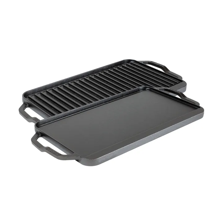 Chef collection omkeerbare bak- en grillplaat - 50x25 cm - Lodge