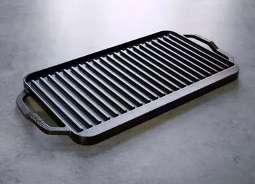 Chef collection omkeerbare bak- en grillplaat - 50x25 cm - Lodge