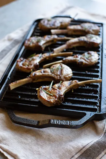 Chef collection omkeerbare bak- en grillplaat - 50x25 cm - Lodge