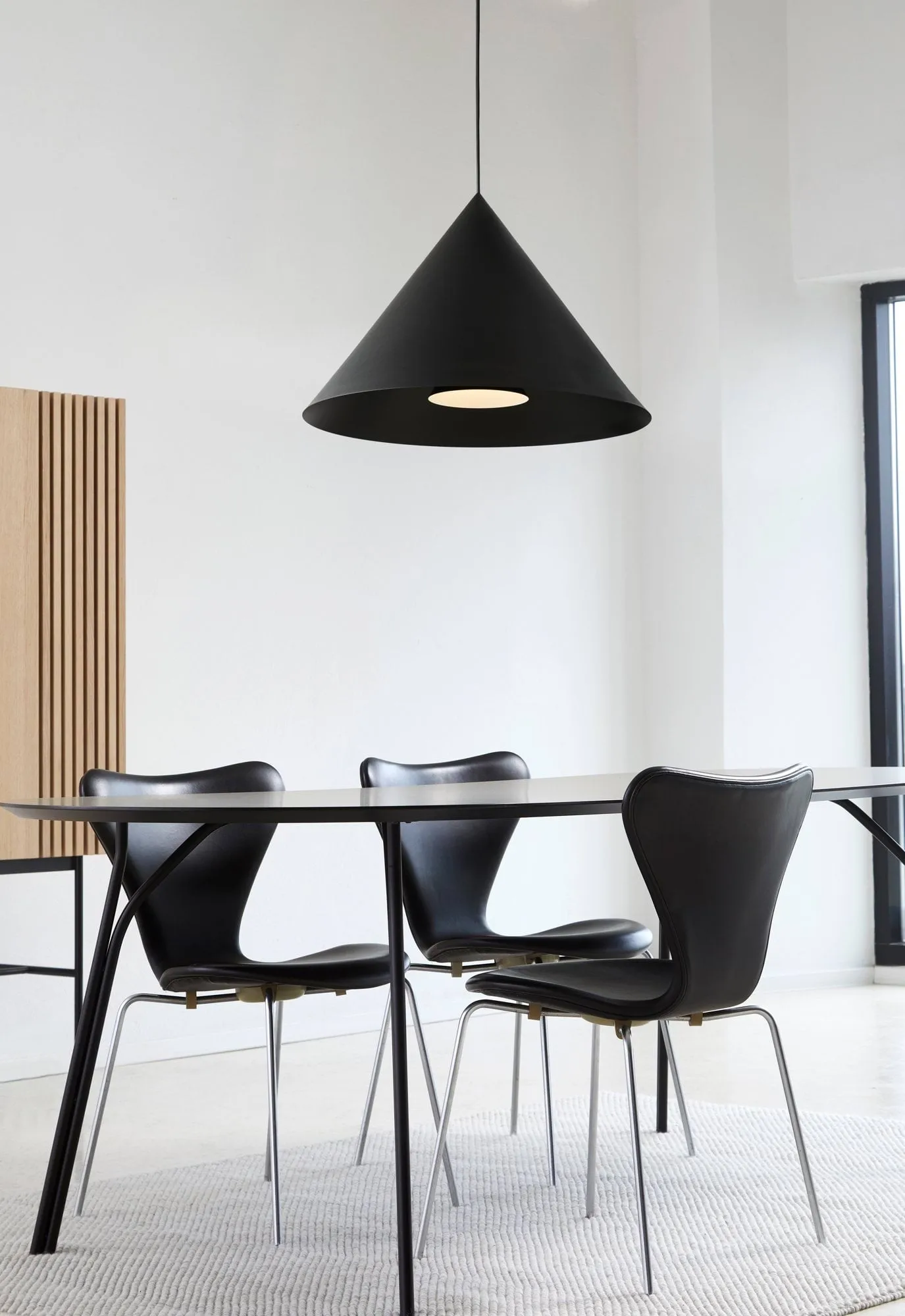 Hanzu hanglamp, Zwart, Ø55 cm Loom Design