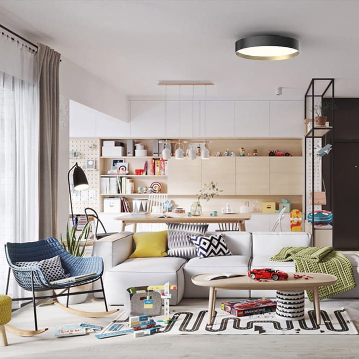 Lucia 45 plafondlamp, Wit Loom Design